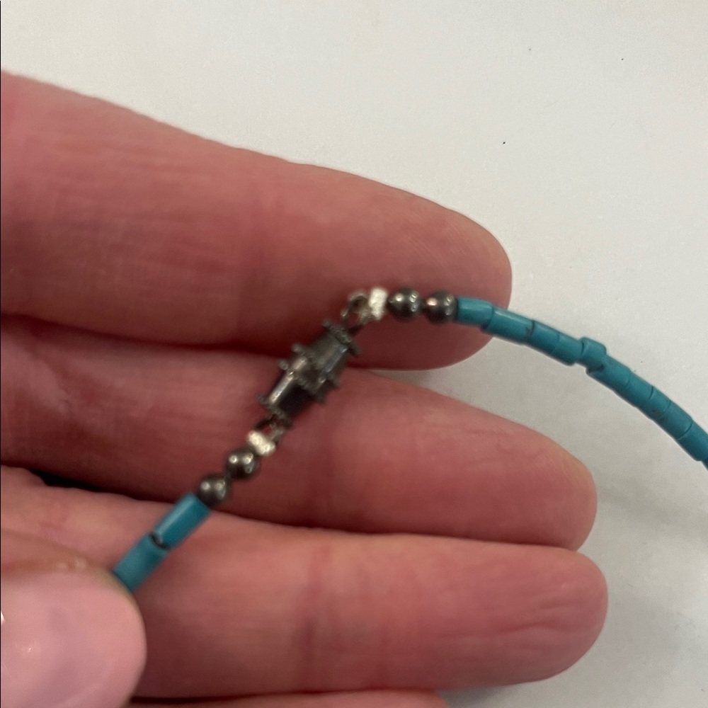 Turquoise Beaded Necklace - Picture 2 of 3